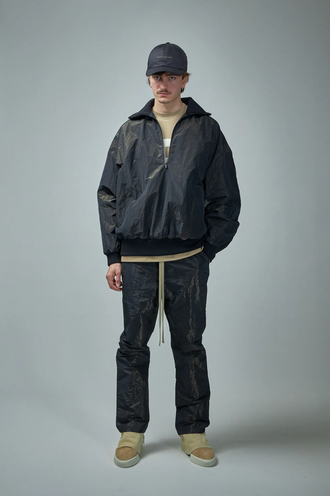 Half Zip High Neck Track Jacket