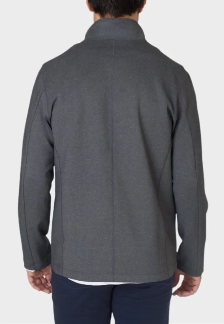 In-Flight Stretch Blazer Charcoal Gray