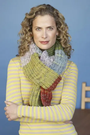 Kaleidoscope Colors Scarf (Knit)