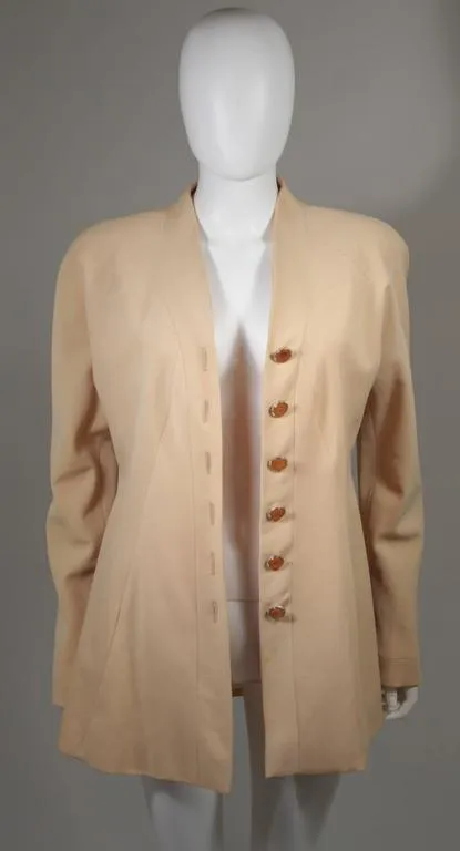KARL LAGERFELD Yellow Apricot Blazer Size 40