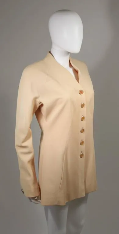 KARL LAGERFELD Yellow Apricot Blazer Size 40