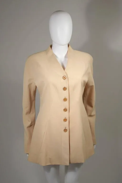 KARL LAGERFELD Yellow Apricot Blazer Size 40