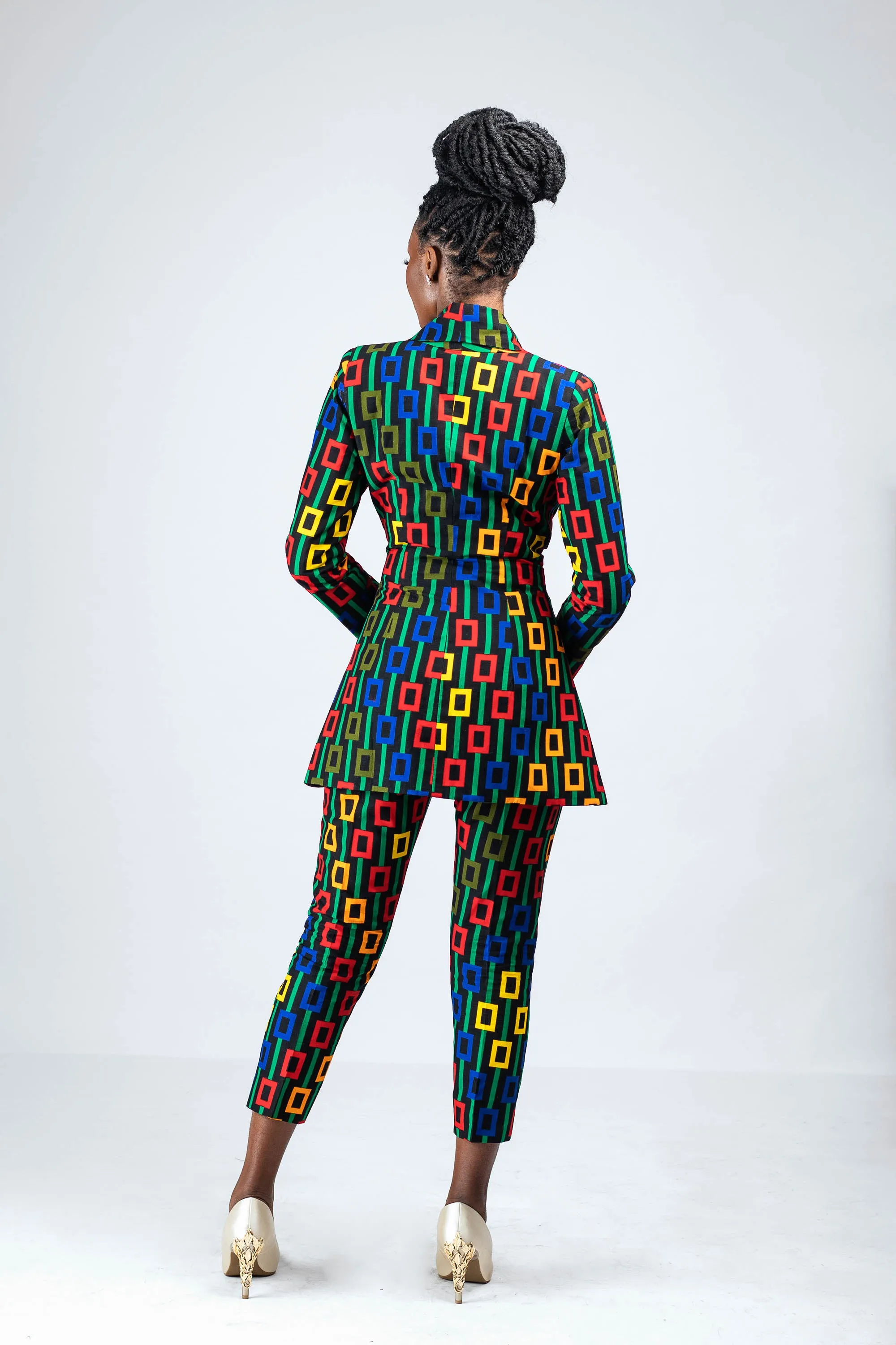 KOKO AFRICAN PRINT BLAZER SET