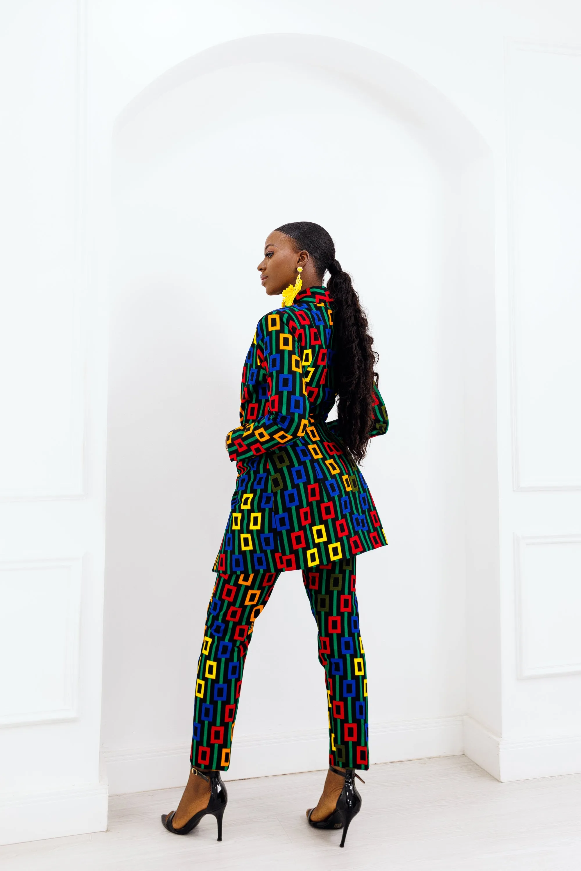 KOKO AFRICAN PRINT BLAZER SET