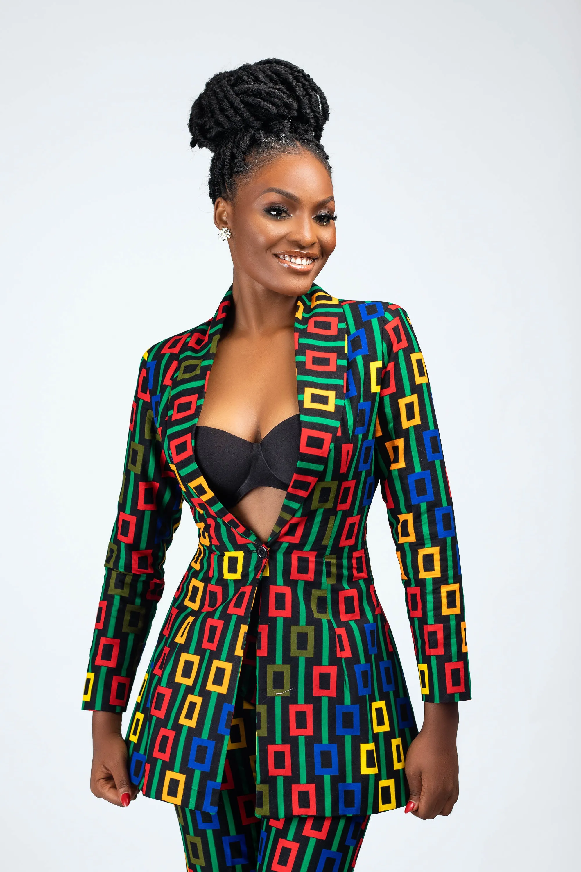 KOKO AFRICAN PRINT BLAZER SET