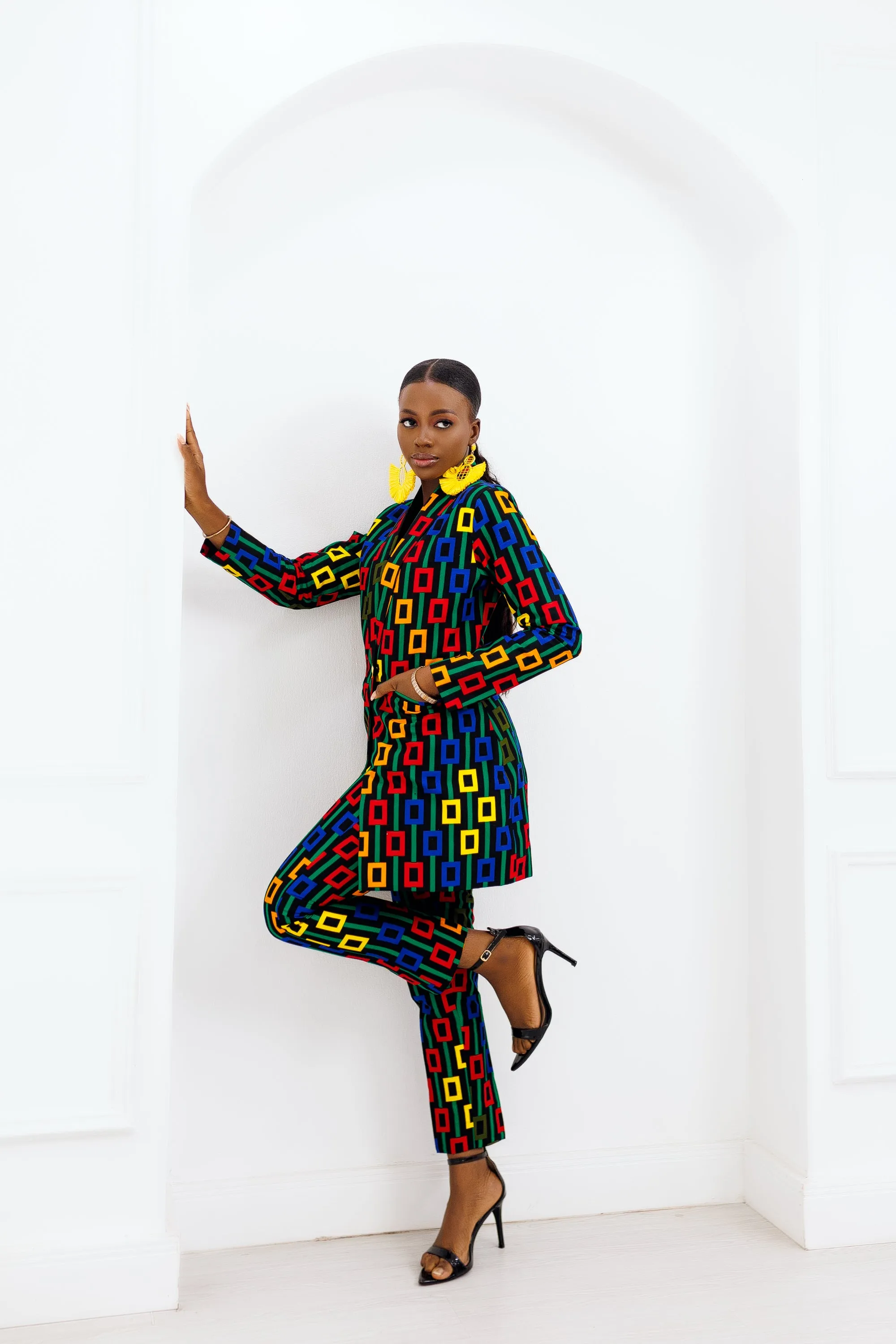 KOKO AFRICAN PRINT BLAZER SET