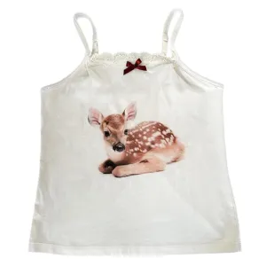 Lace Trim Fawn Tank