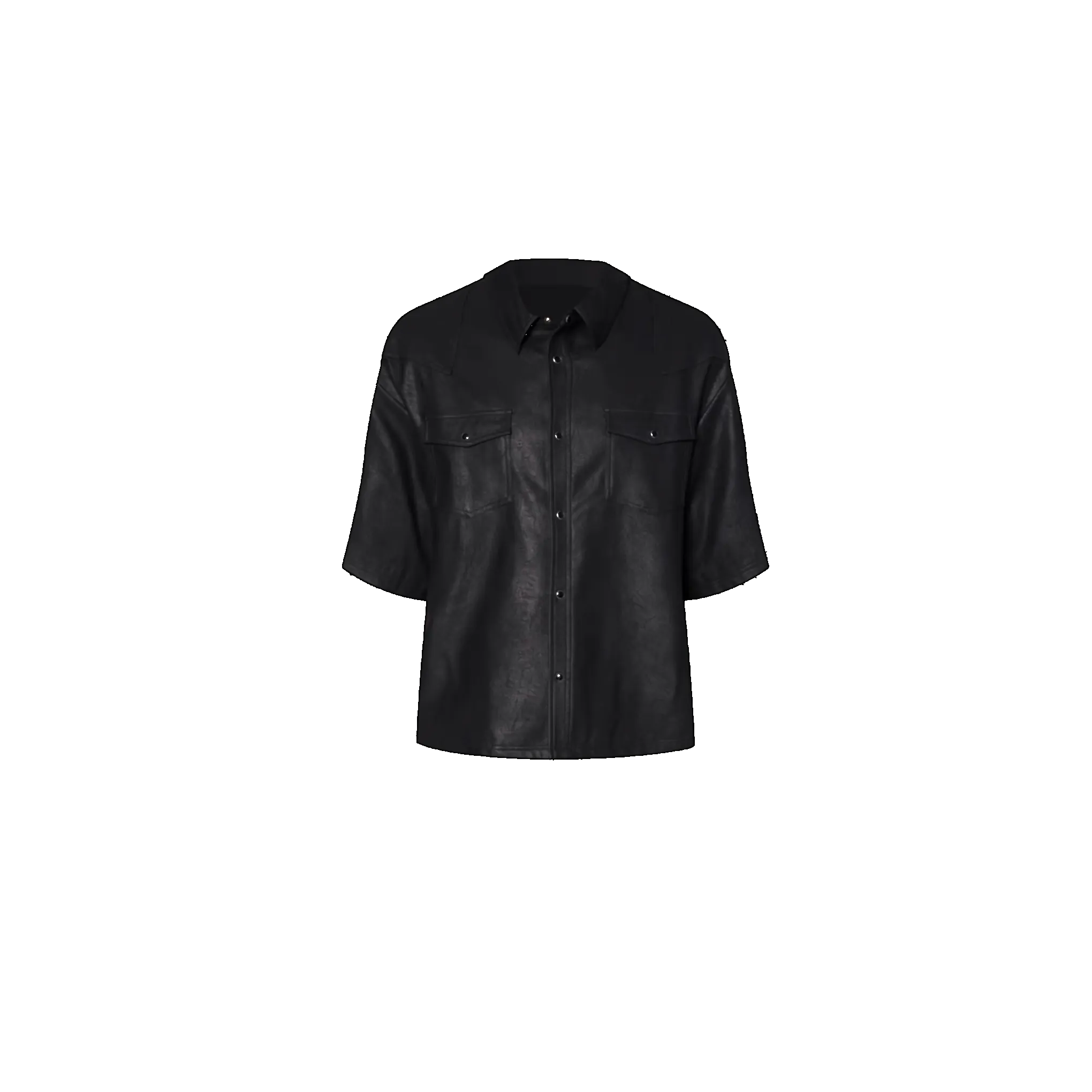 Leather Button Up Shirt