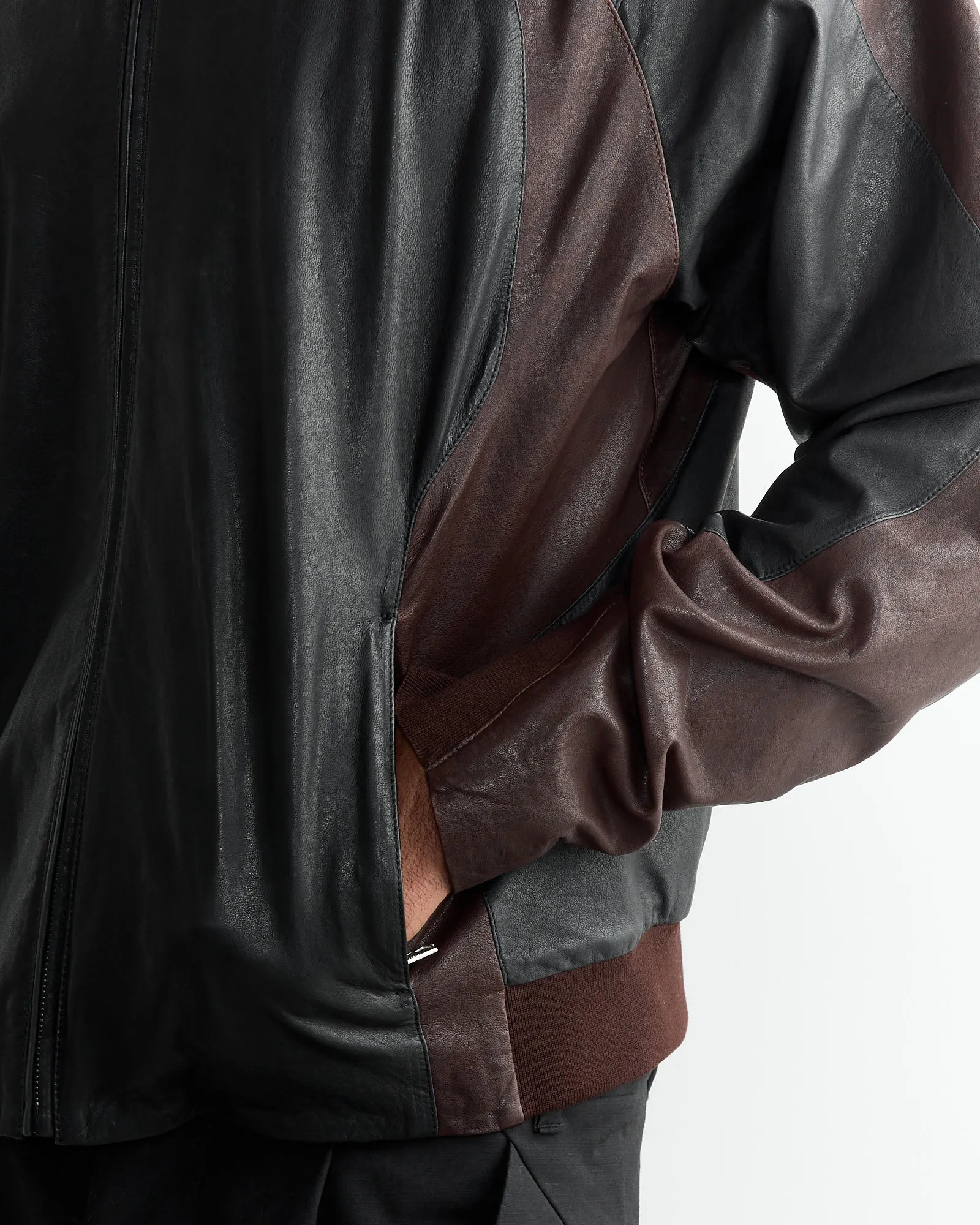 Leather Minno Jacket in Black