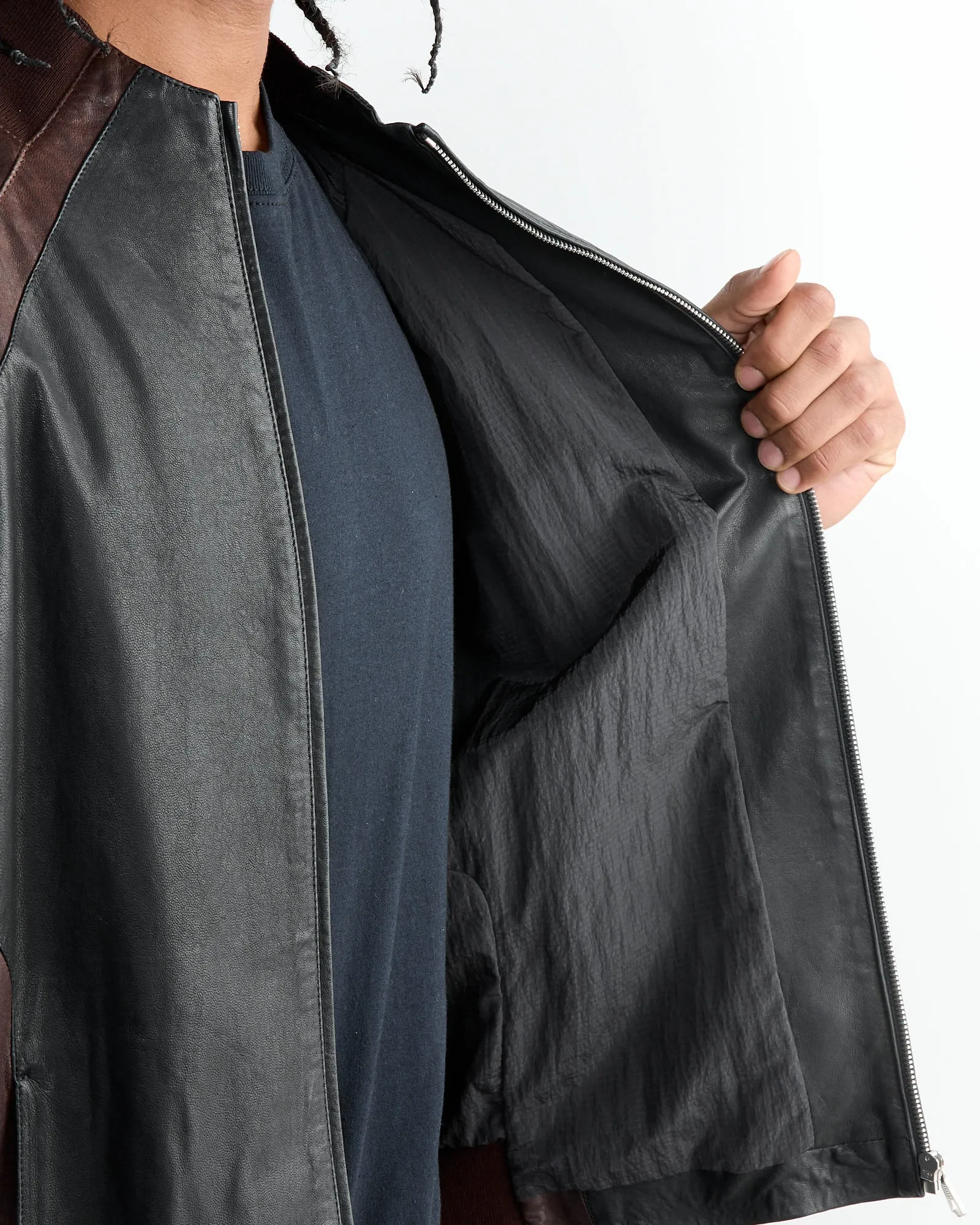Leather Minno Jacket in Black