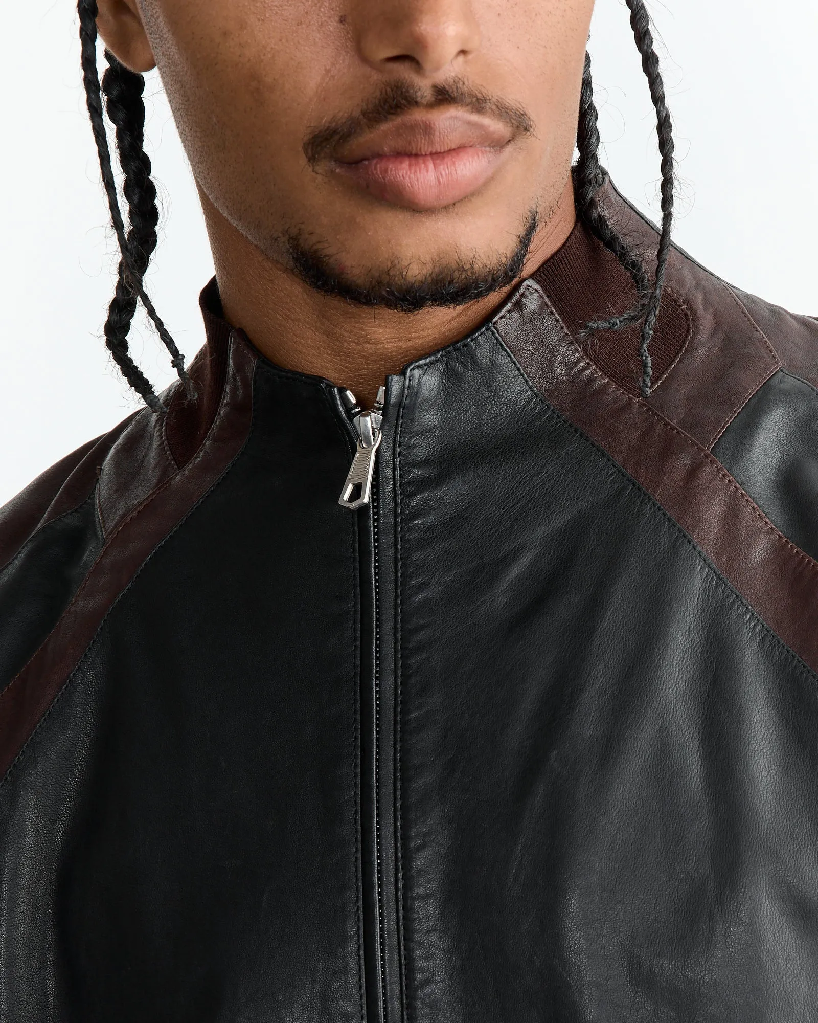 Leather Minno Jacket in Black