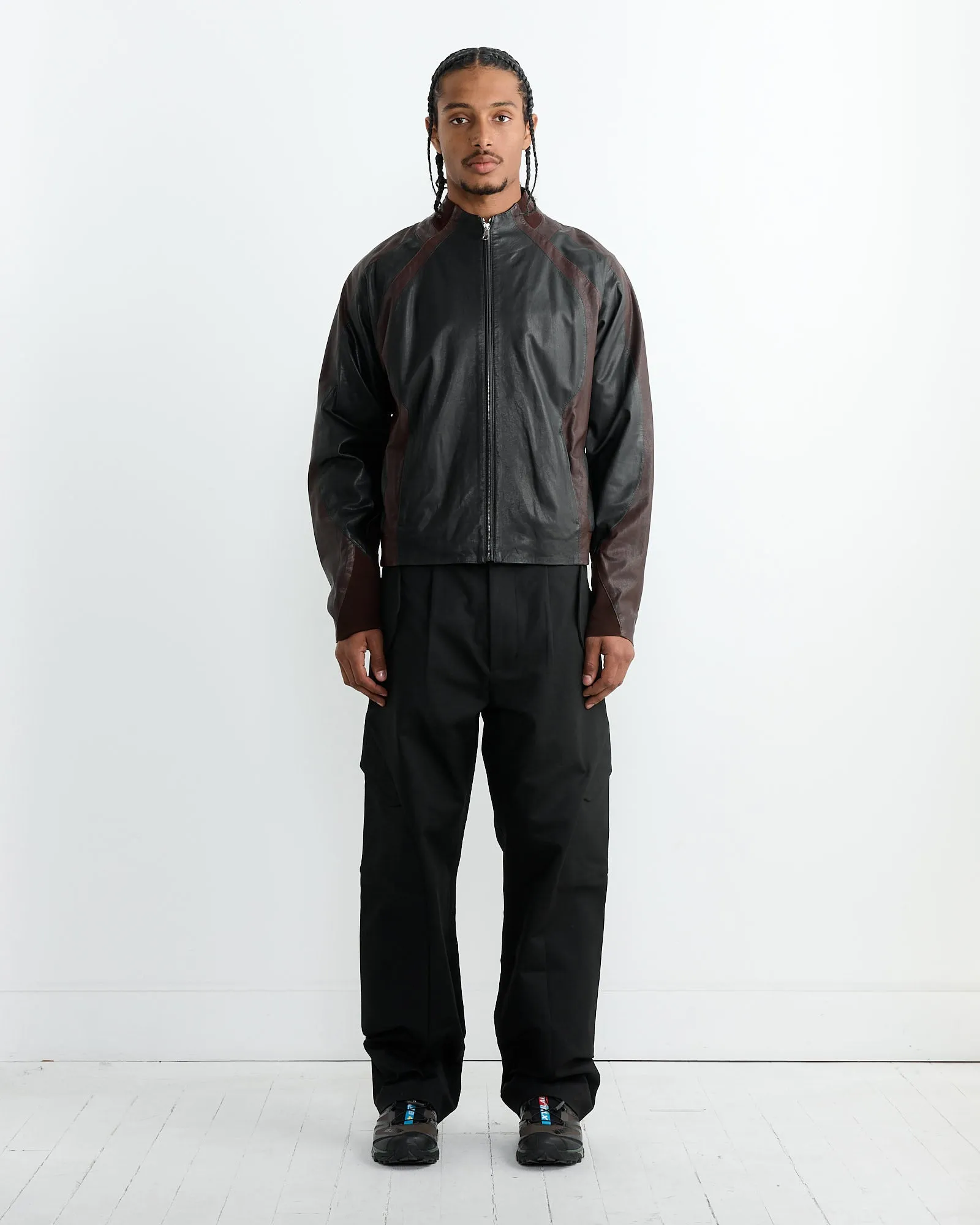 Leather Minno Jacket in Black