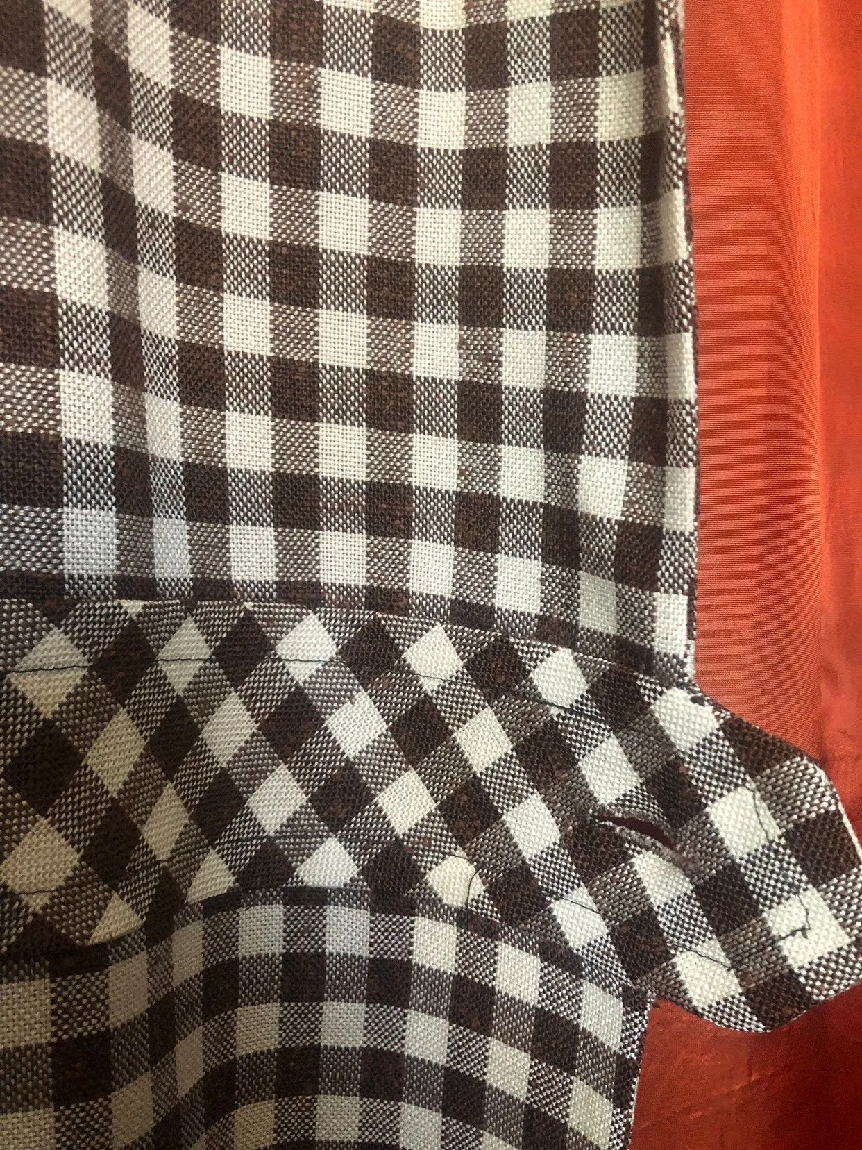 Live: 188 Vintage 70's Checkered Wool Blazer