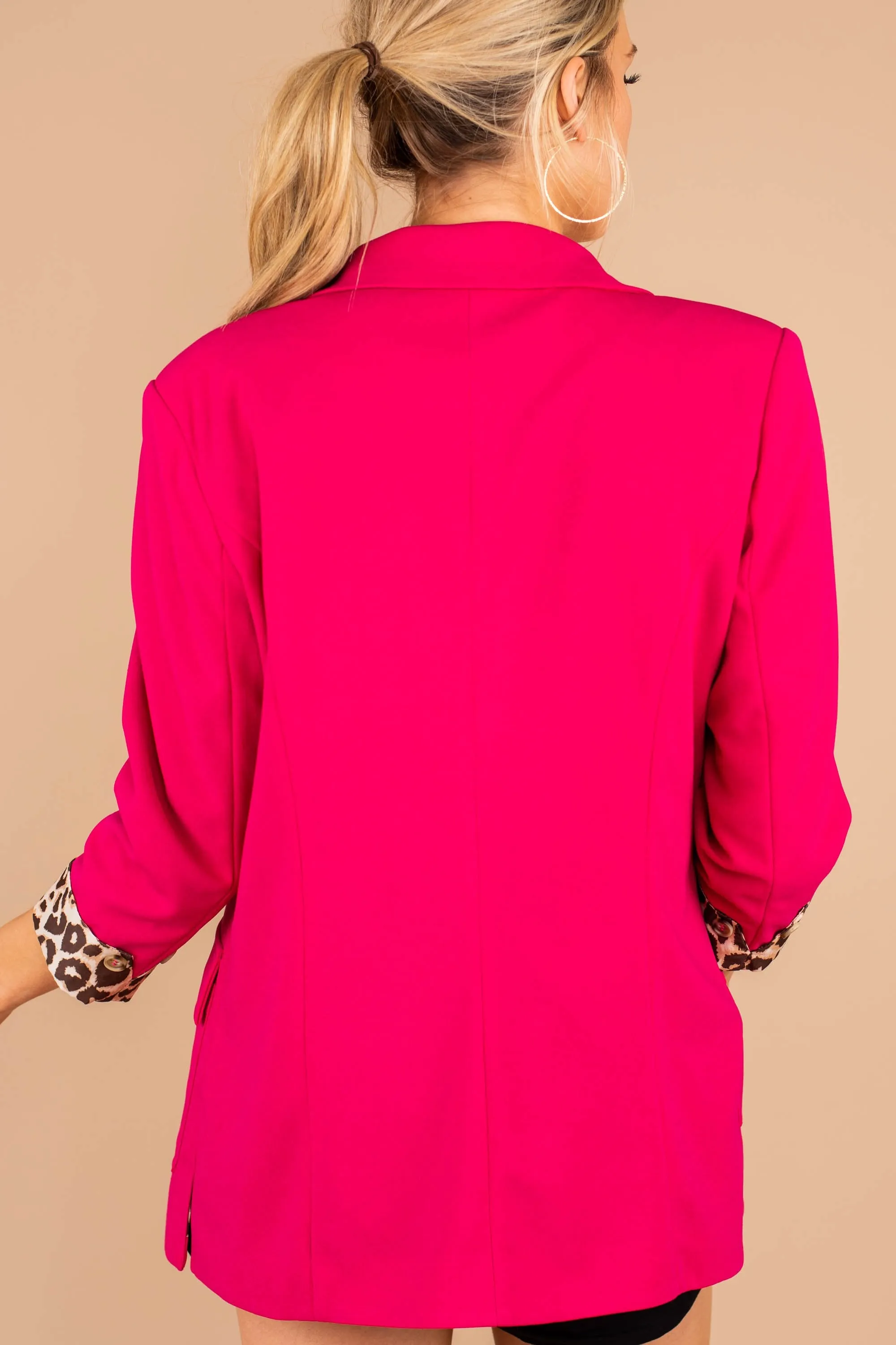 Make A Change Hot Pink Blazer