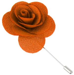 Mandarin Orange Begonia Lapel Pin