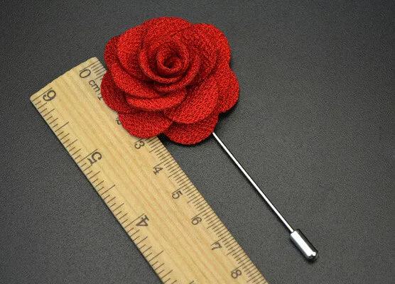 Mandarin Orange Begonia Lapel Pin