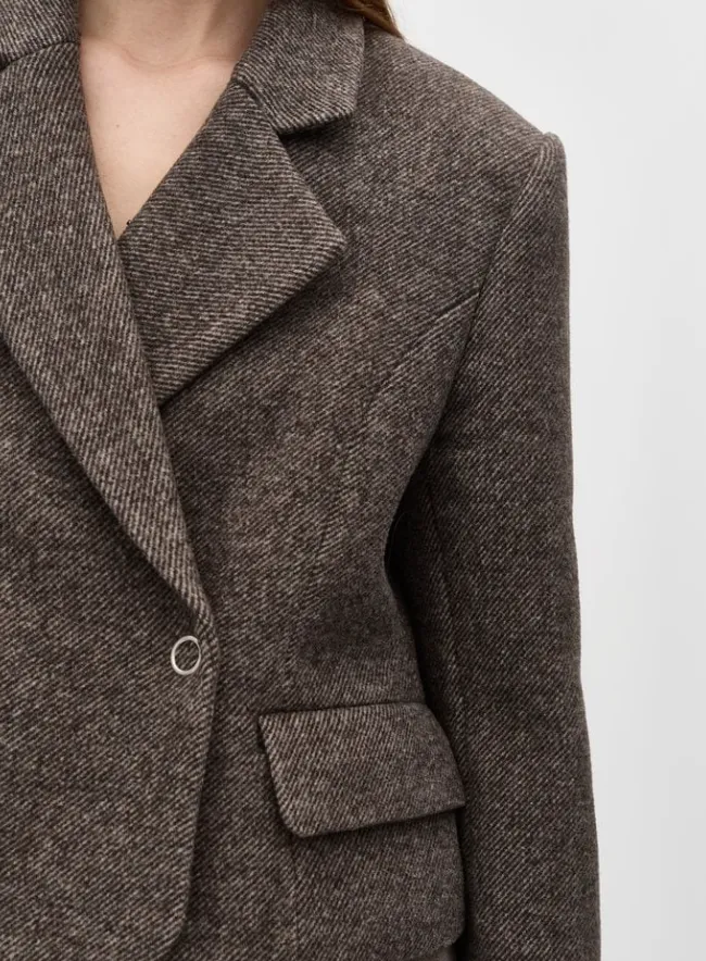 MbyM ELIANA Iva-M Blazer / Jacket Chocolate Martini Melange