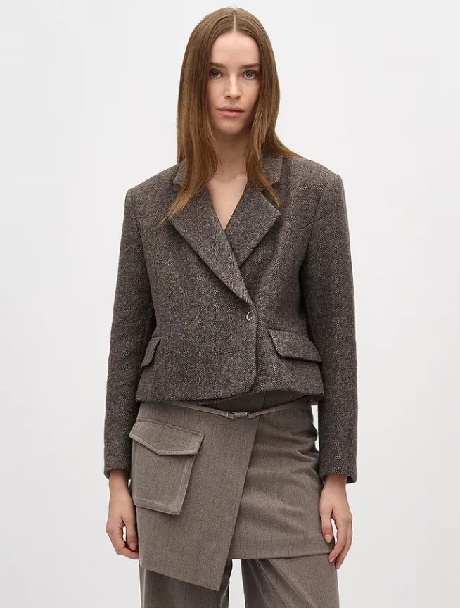 MbyM ELIANA Iva-M Blazer / Jacket Chocolate Martini Melange