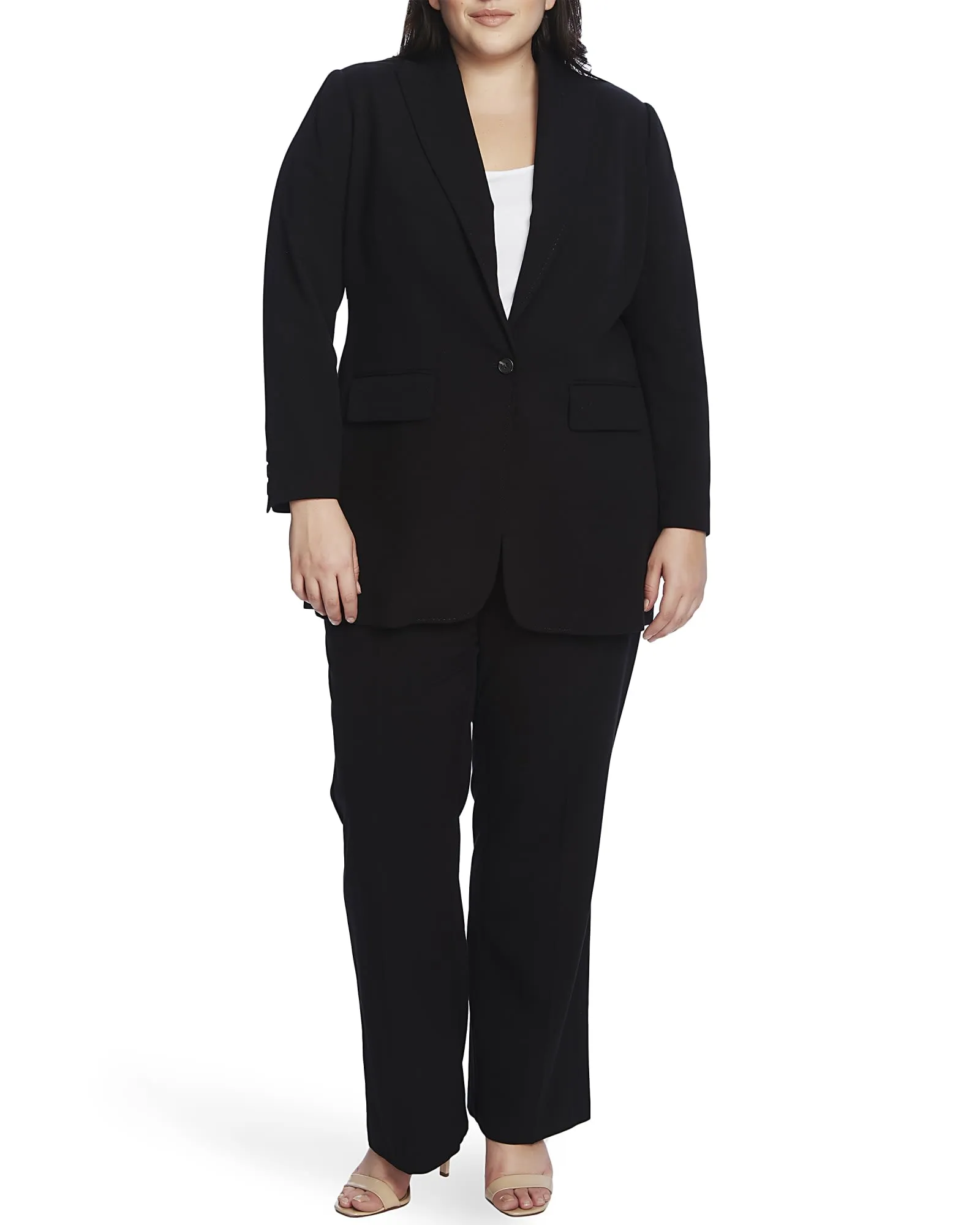 Nina Suiting Two Pocket Blazer | RICH BLACK