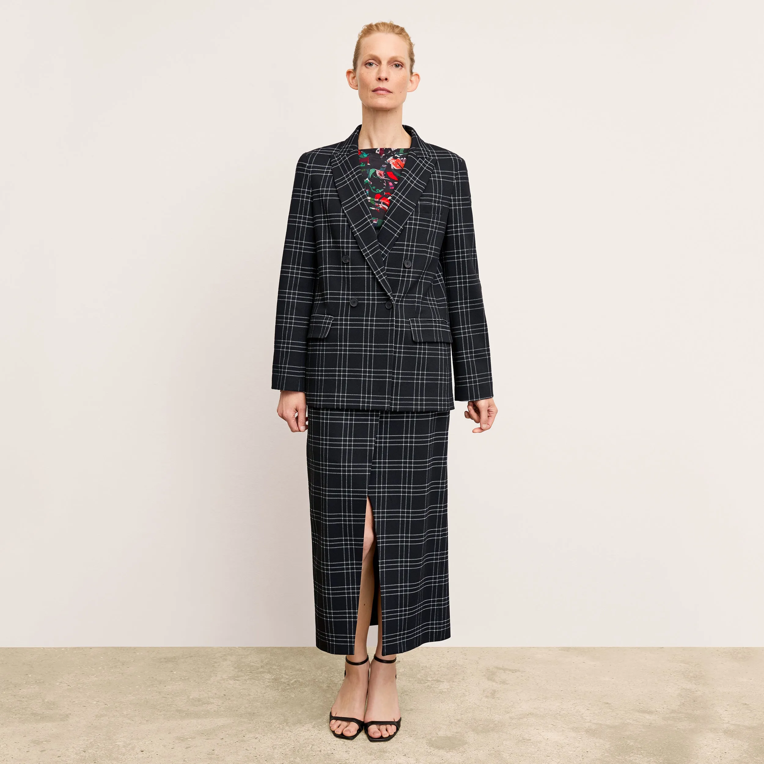 O'Hara Blazer - Knit Suiting :: Plaid