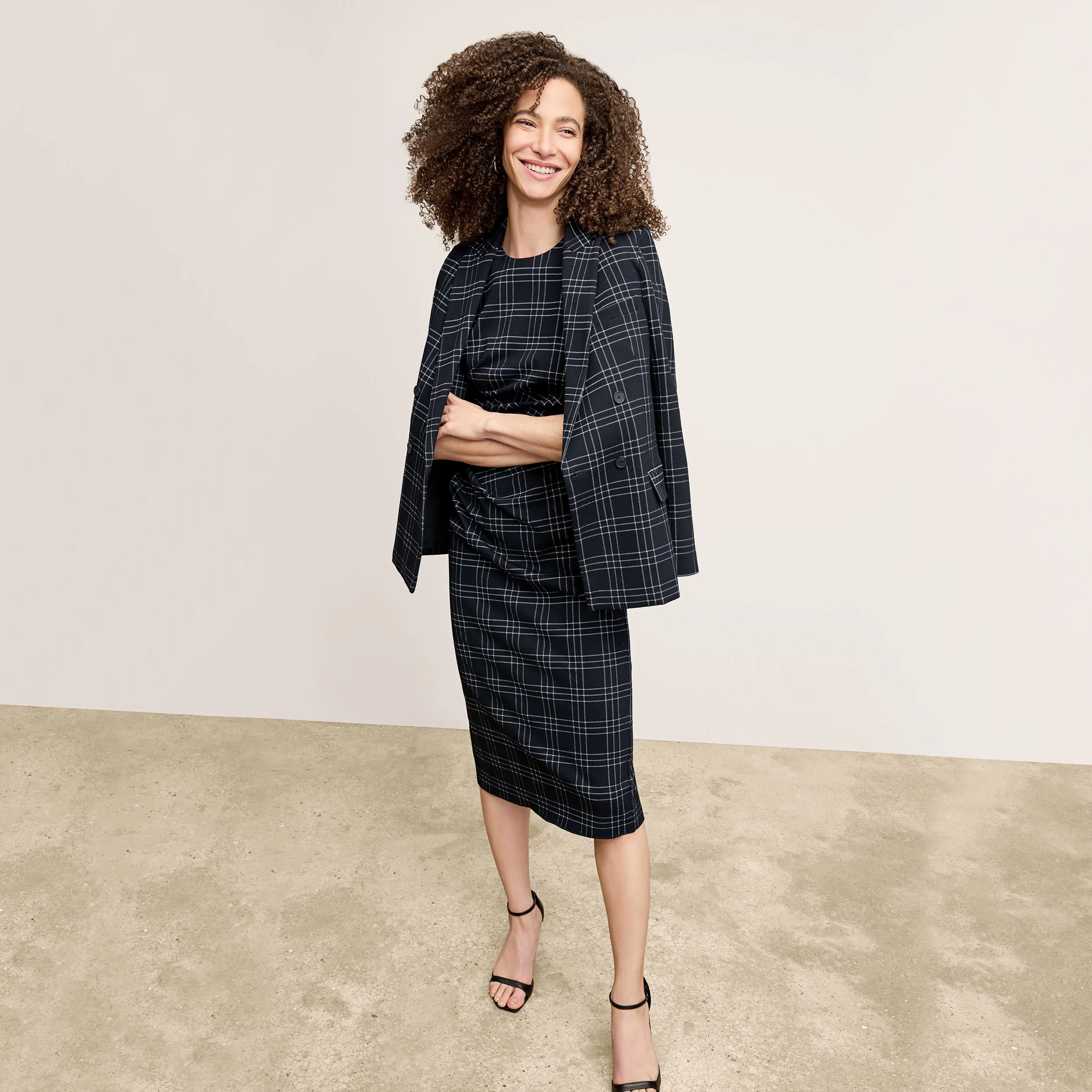 O'Hara Blazer - Knit Suiting :: Plaid