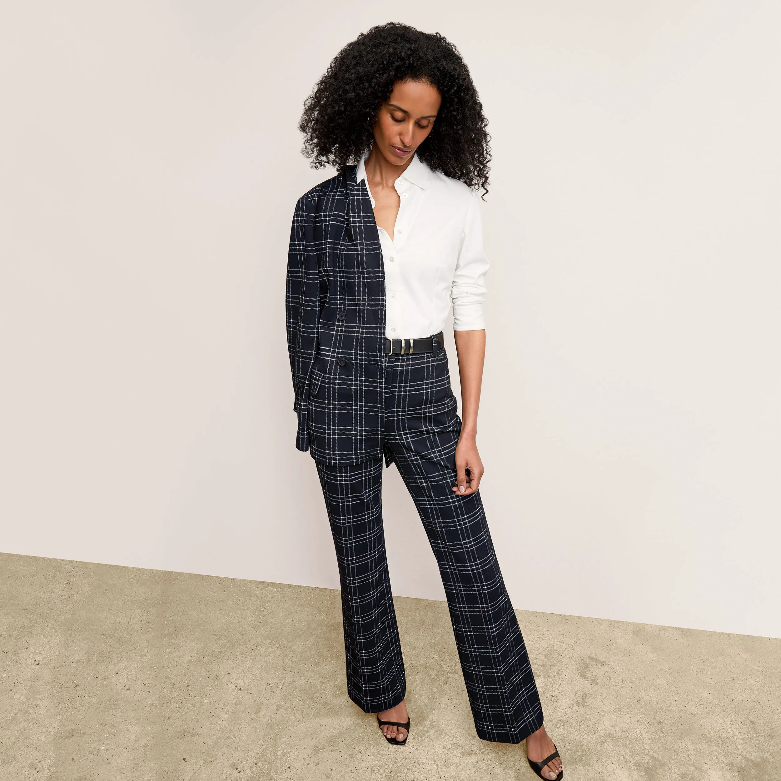 O'Hara Blazer - Knit Suiting :: Plaid