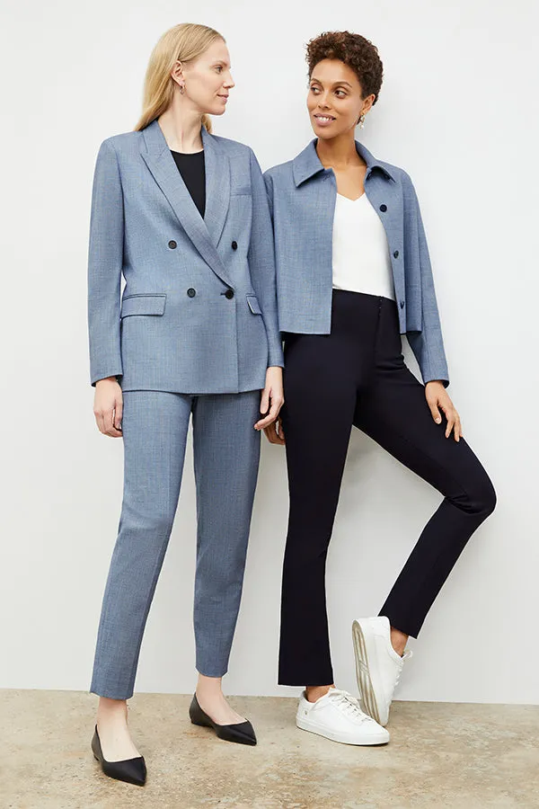 O'Hara Blazer - Sharkskin :: Indigo / White