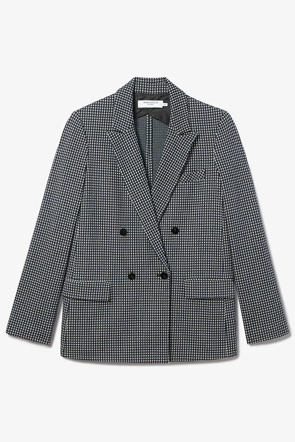 O'Hara Blazer - Stretch Houndstooth :: Black / White