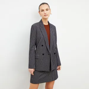 O'Hara Blazer - Stretch Houndstooth :: Black / White