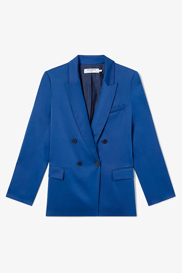 O'Hara Jacket - Everyday Satin :: Sapphire