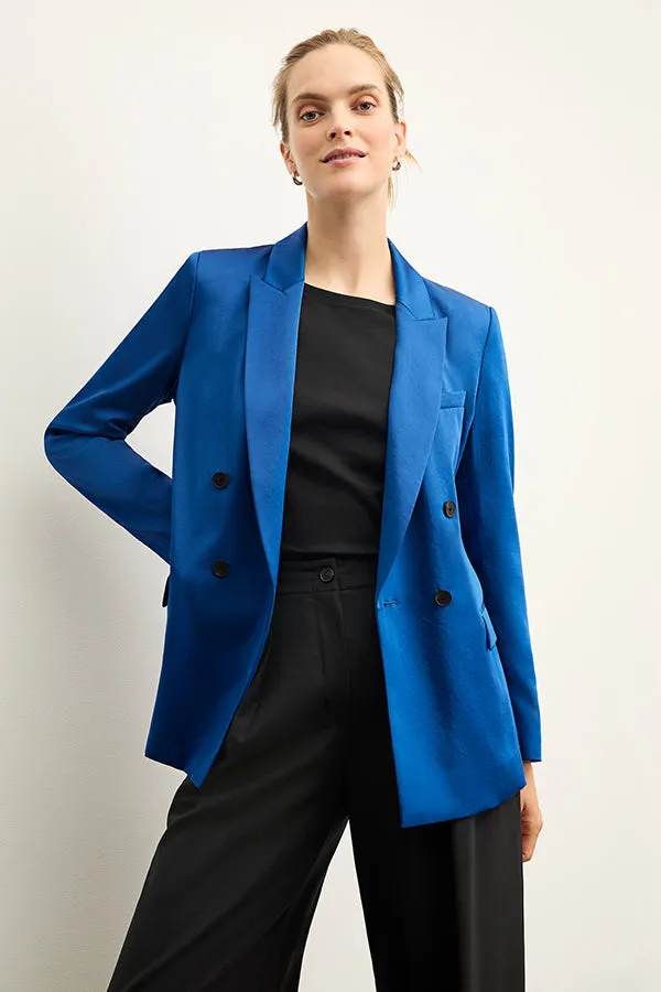 O'Hara Jacket - Everyday Satin :: Sapphire