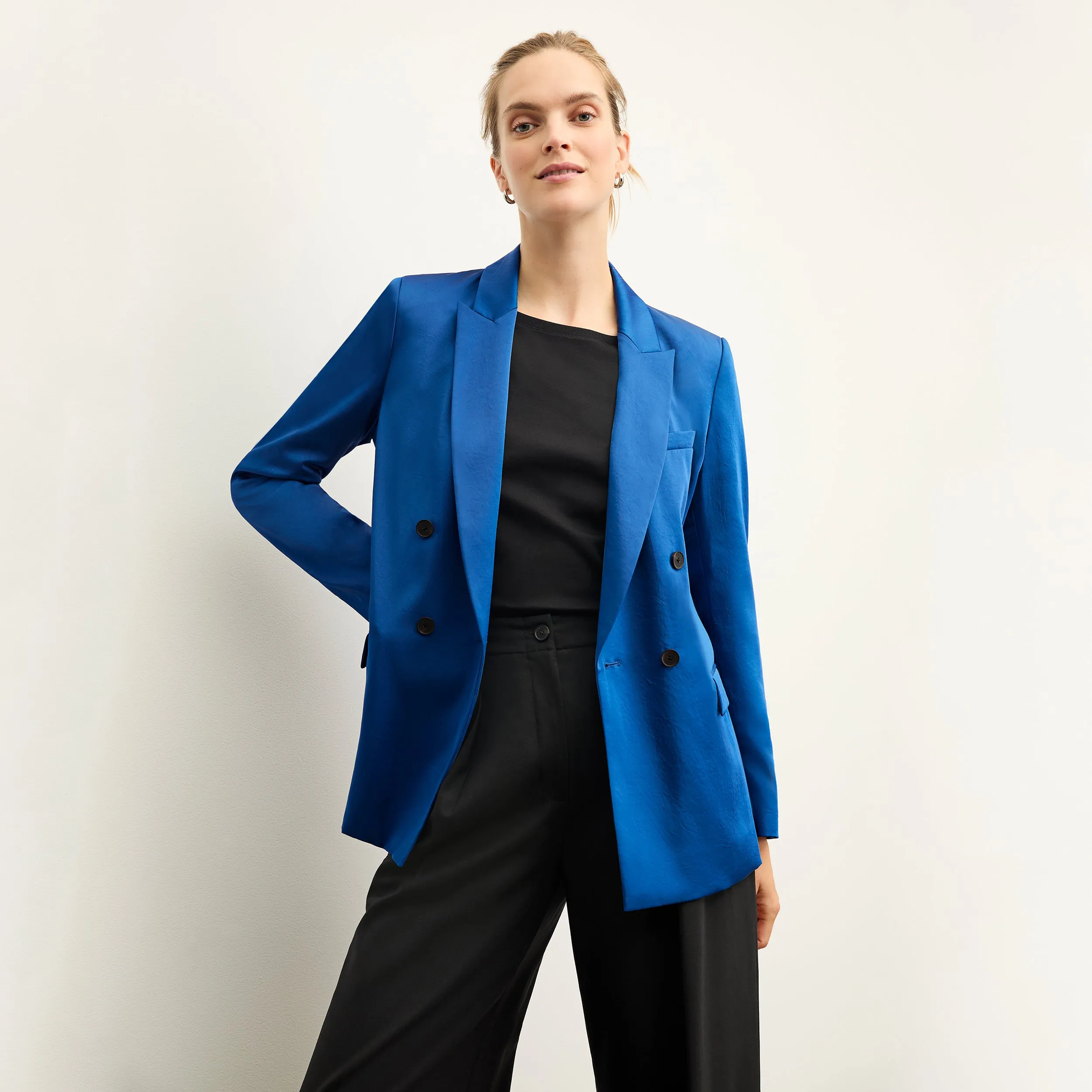 O'Hara Jacket - Everyday Satin :: Sapphire