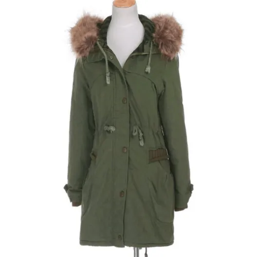 PARKA COAT WITH FAUX FUR LINING