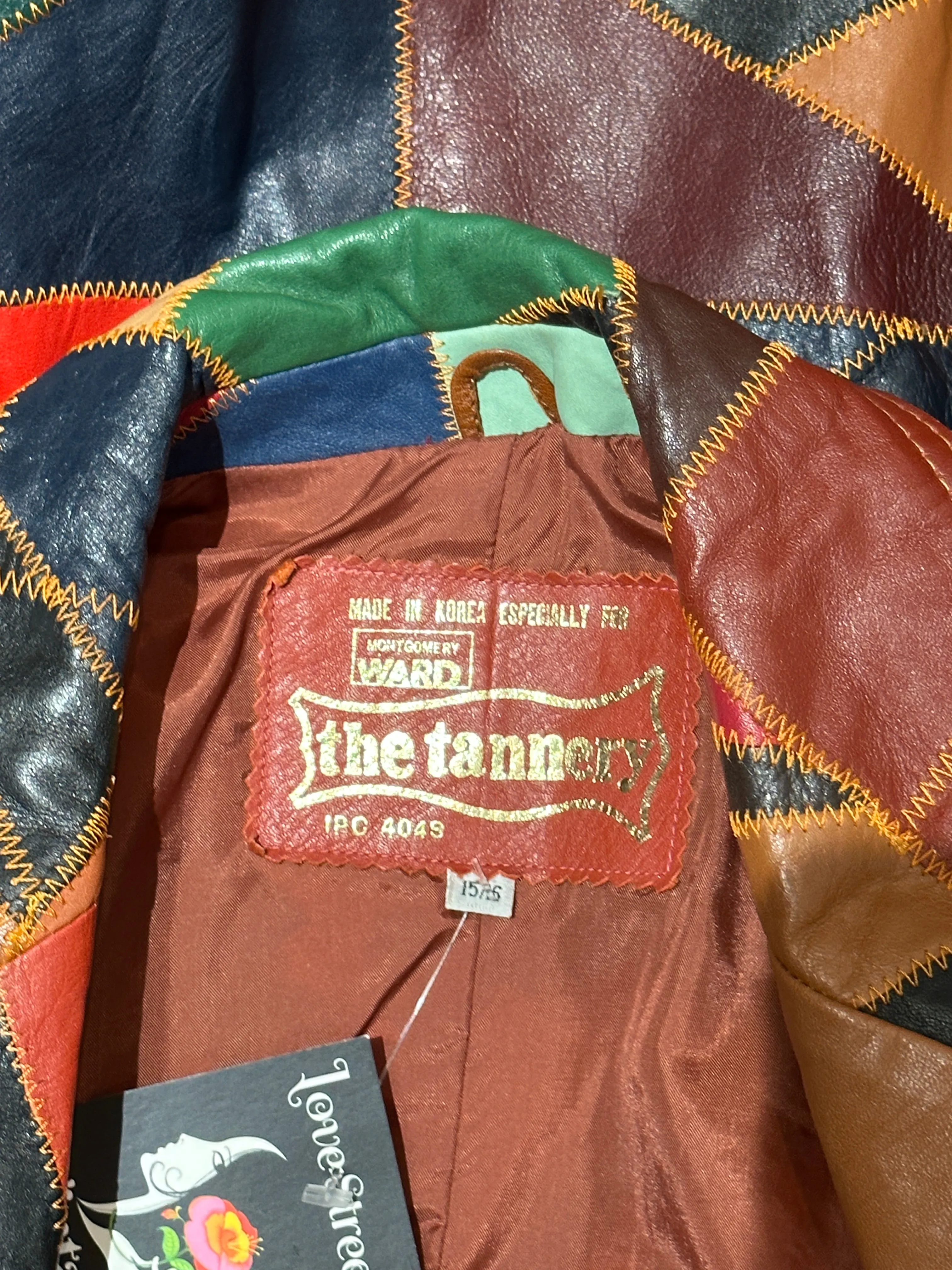 PATCH YOU LATER  70s Patchwork Jacket , Montgomery Ward • Medium Large