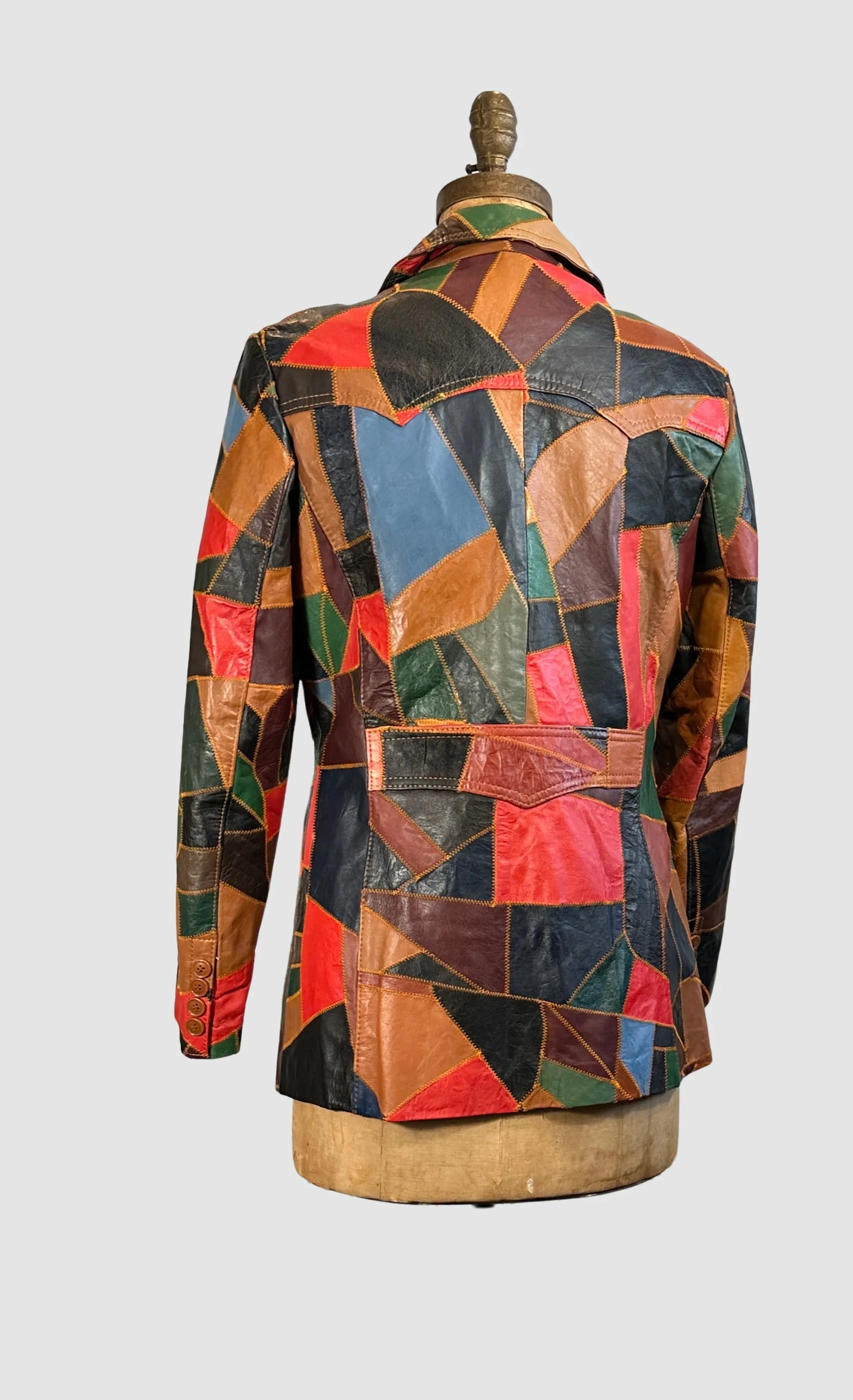 PATCH YOU LATER  70s Patchwork Jacket , Montgomery Ward • Medium Large