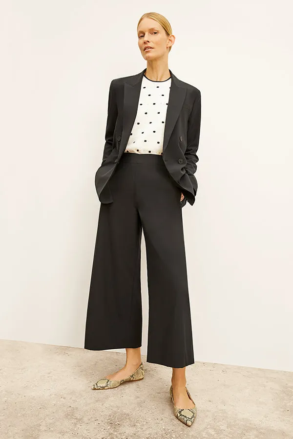 Patty Top - Dot Knit :: Ivory/Black