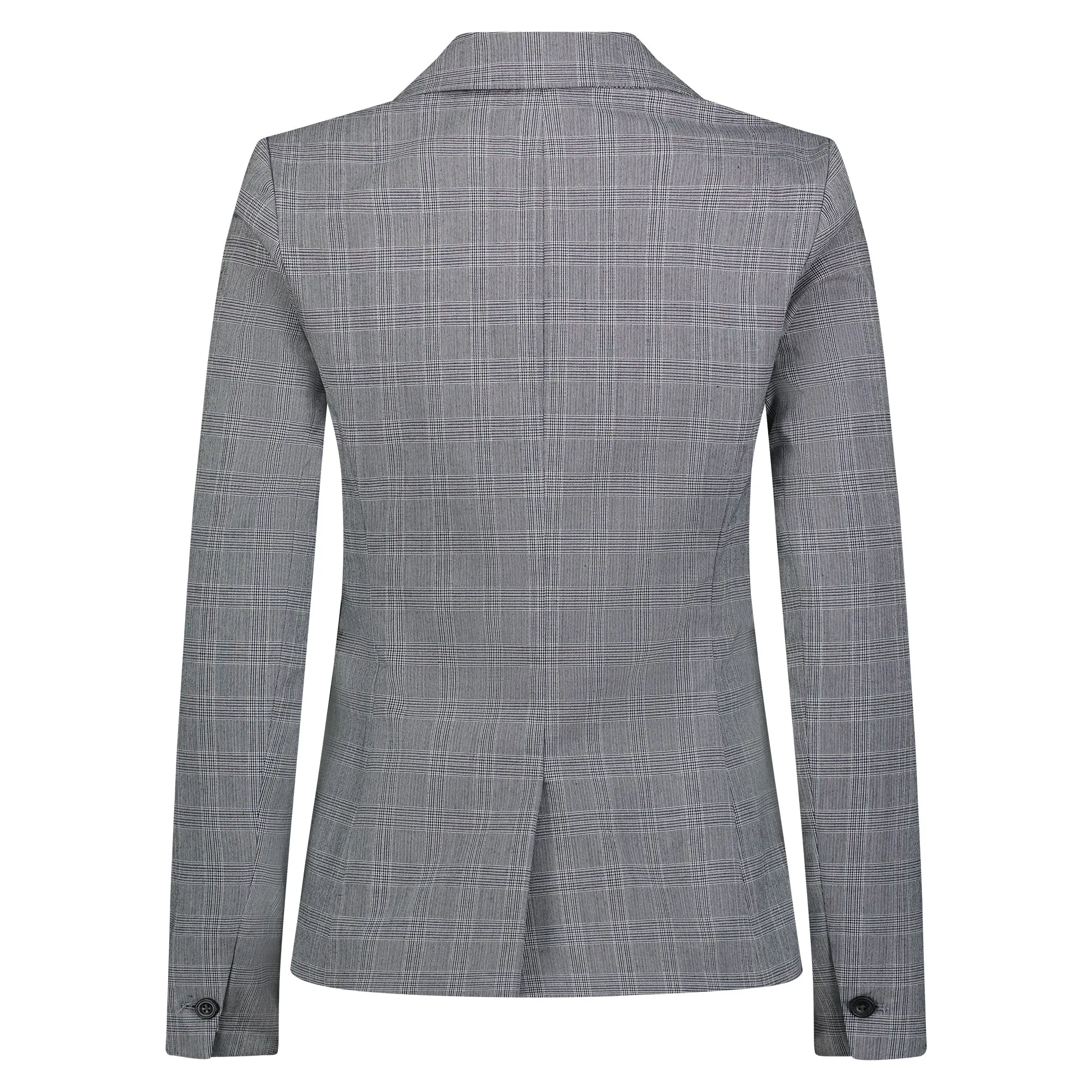 Plain Blazer - Black Plaid