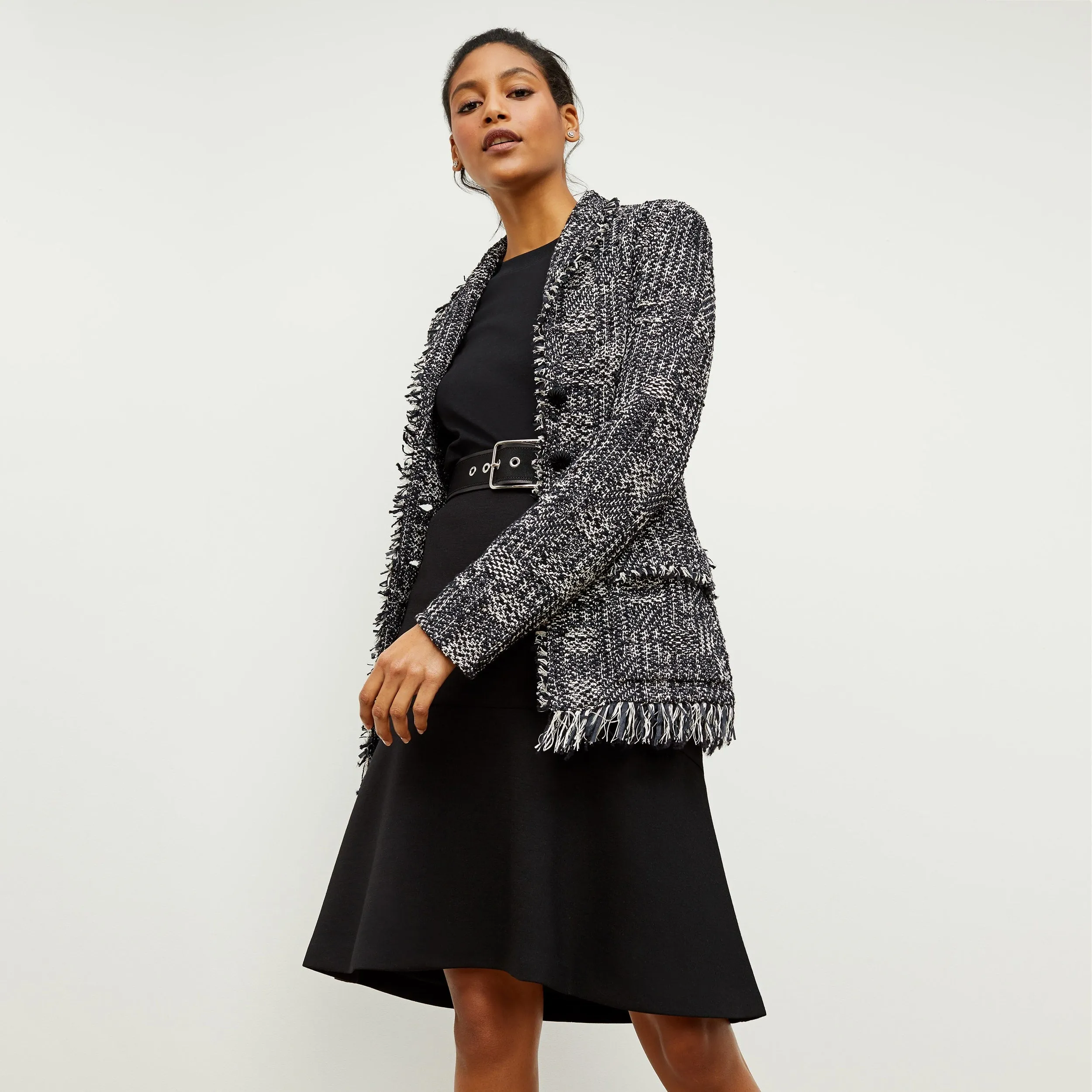 Porter Jacket - Interweave :: Black / White