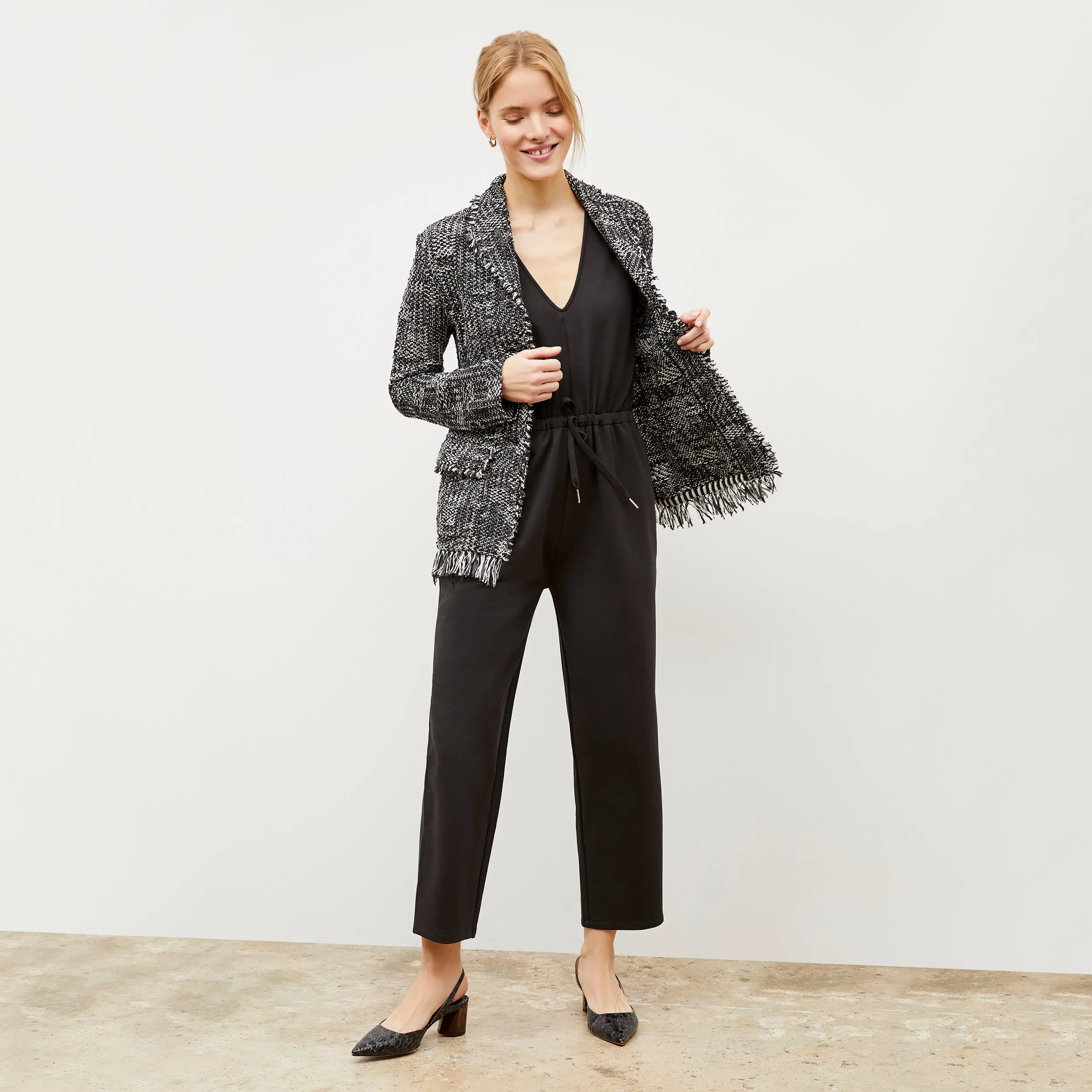 Porter Jacket - Interweave :: Black / White