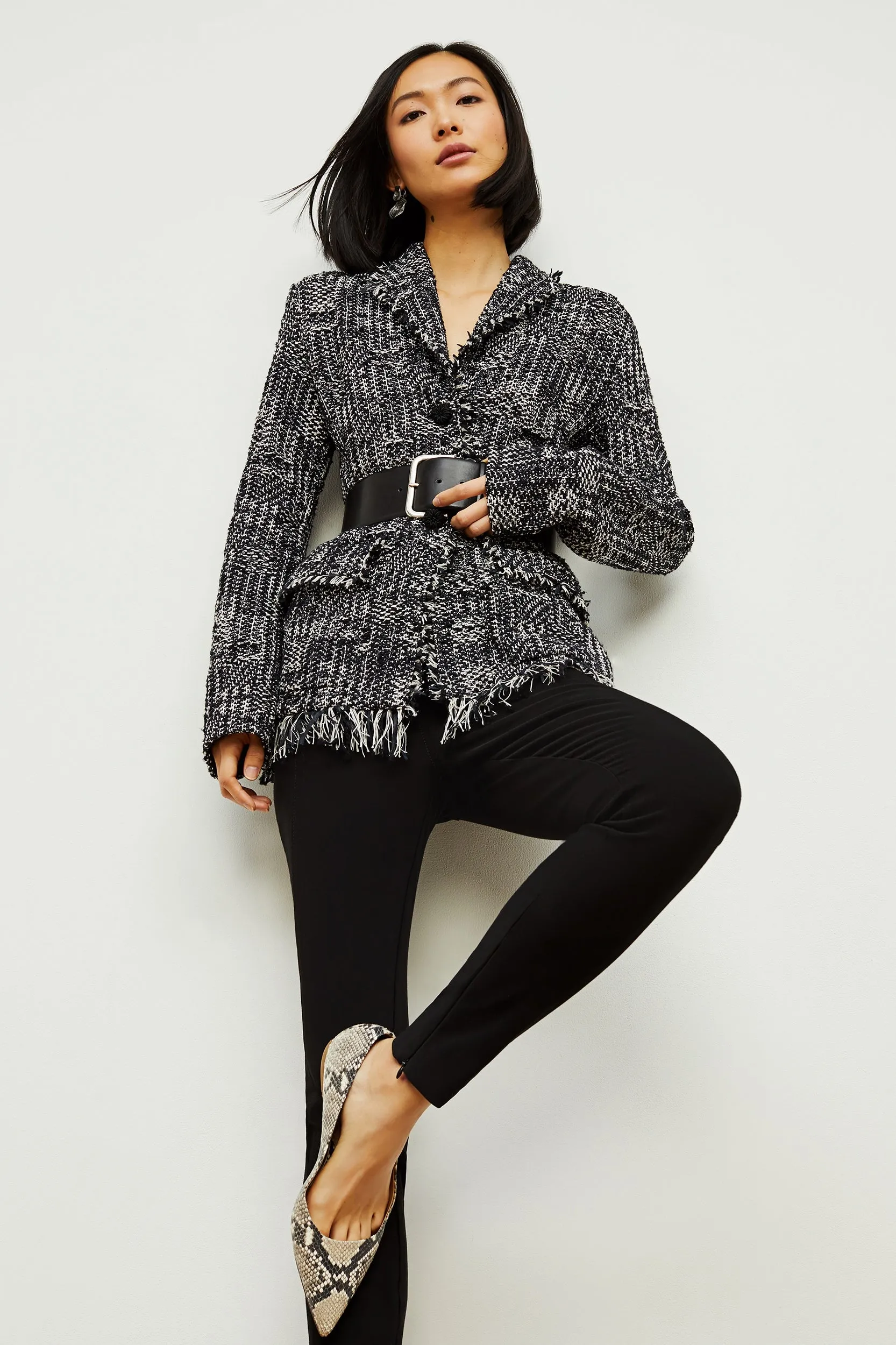 Porter Jacket - Interweave :: Black / White