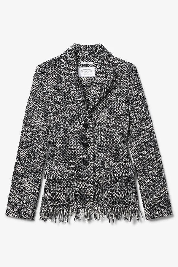 Porter Jacket - Interweave :: Black / White