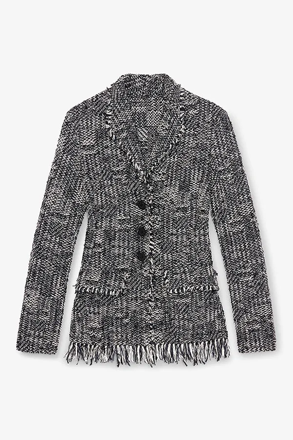 Porter Jacket - Interweave :: Black / White