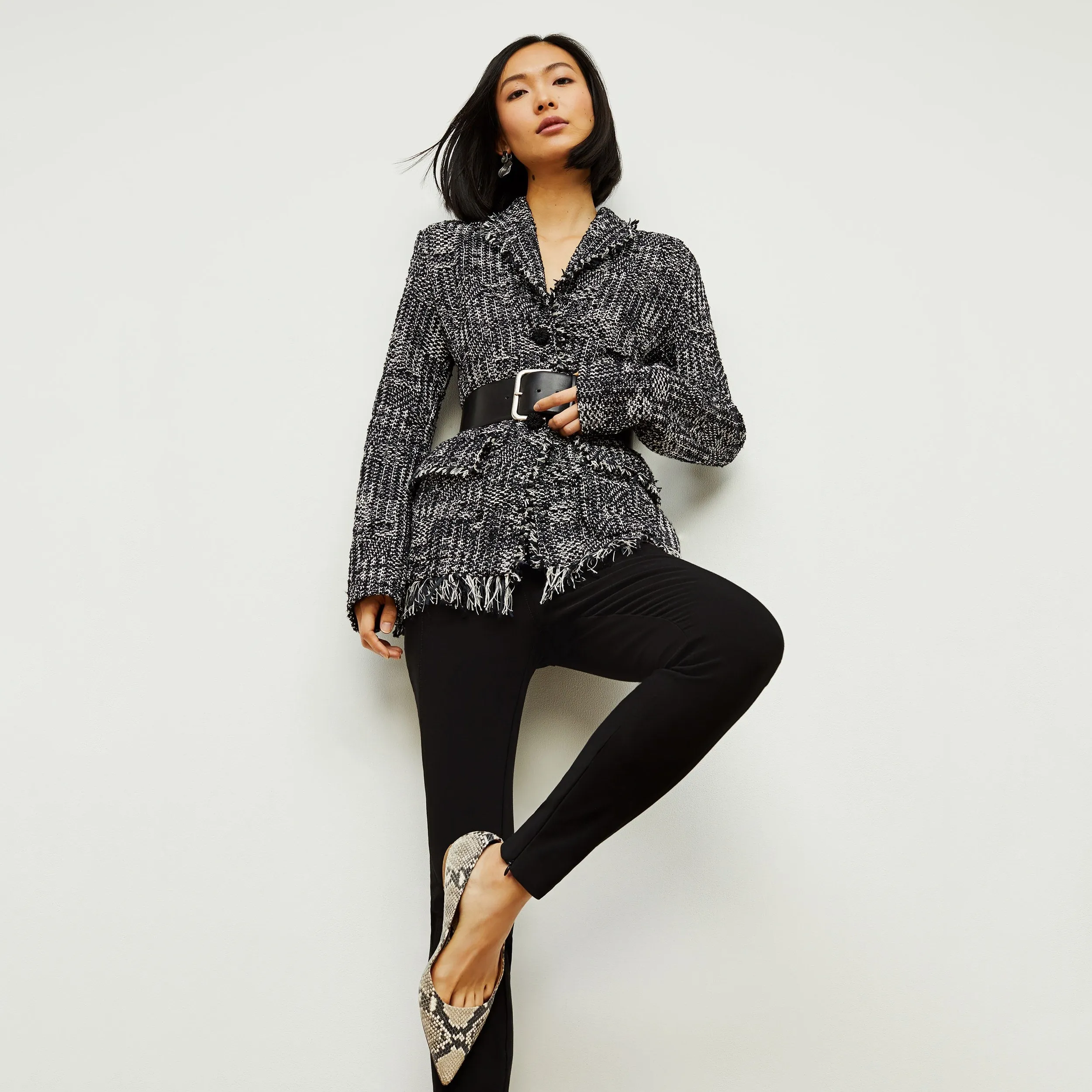Porter Jacket - Interweave :: Black / White