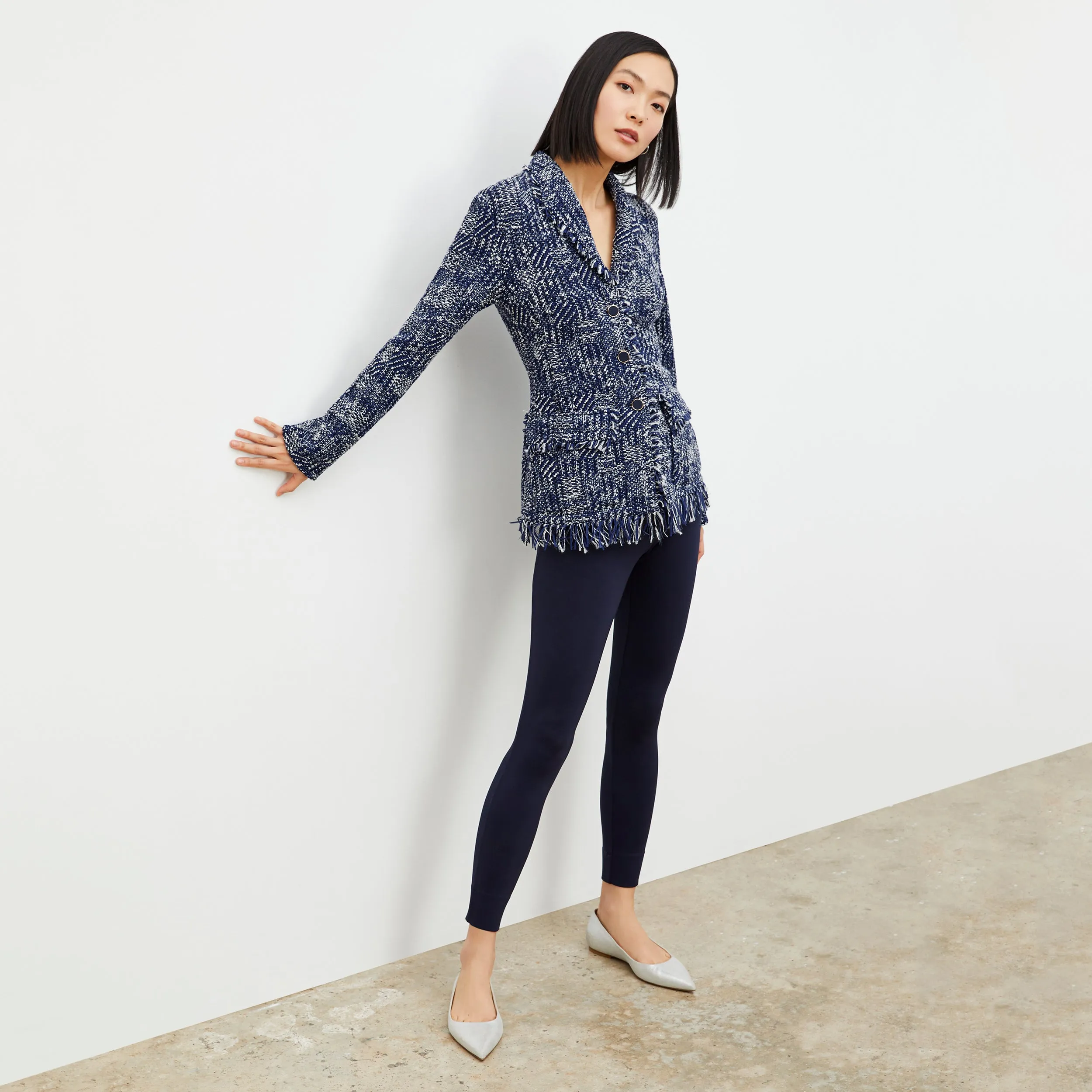 Porter Jacket - Interweave :: Navy / Ivory
