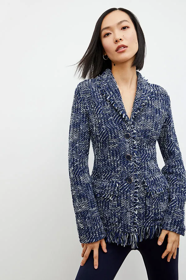 Porter Jacket - Interweave :: Navy / Ivory