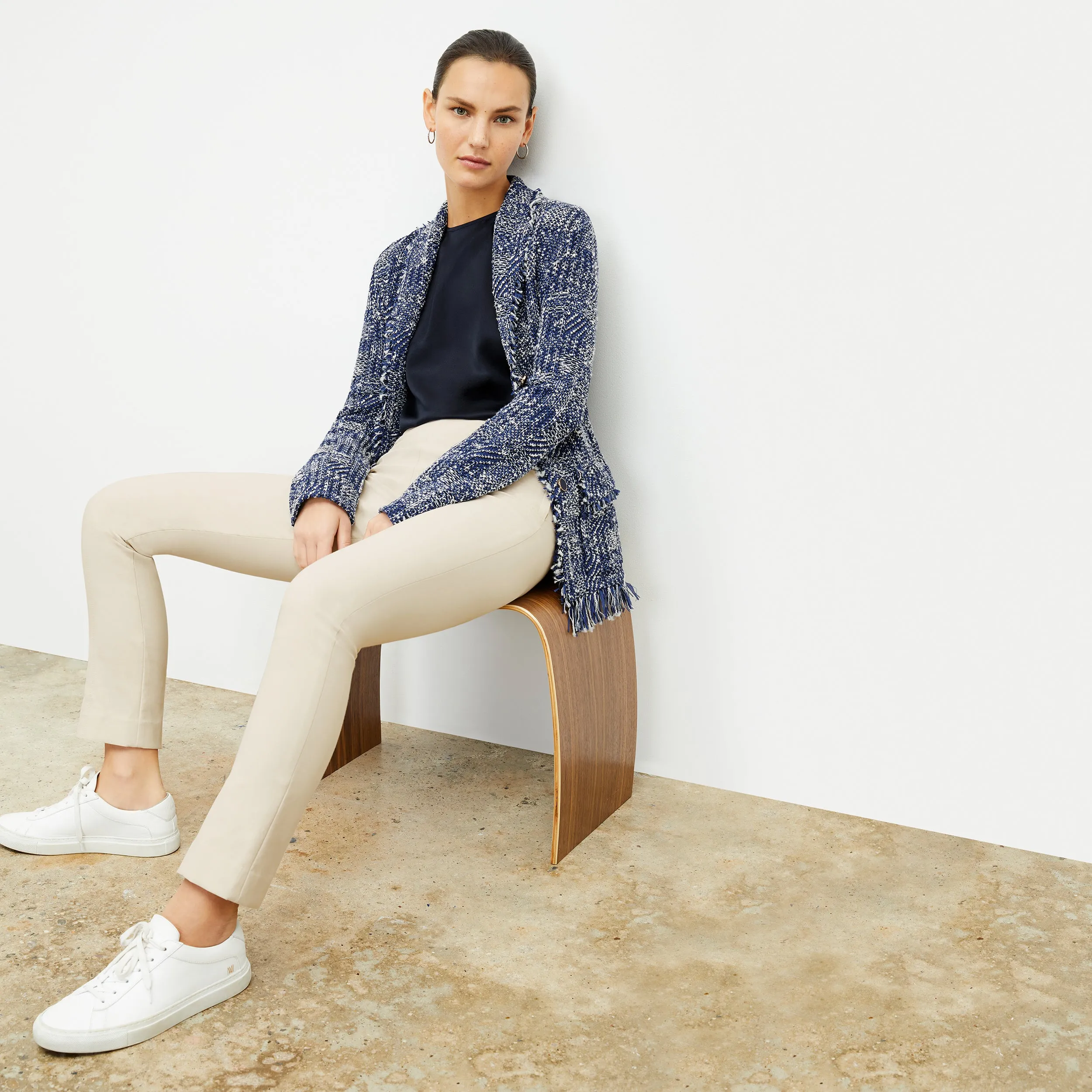 Porter Jacket - Interweave :: Navy / Ivory