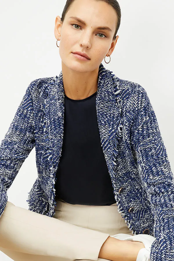 Porter Jacket - Interweave :: Navy / Ivory