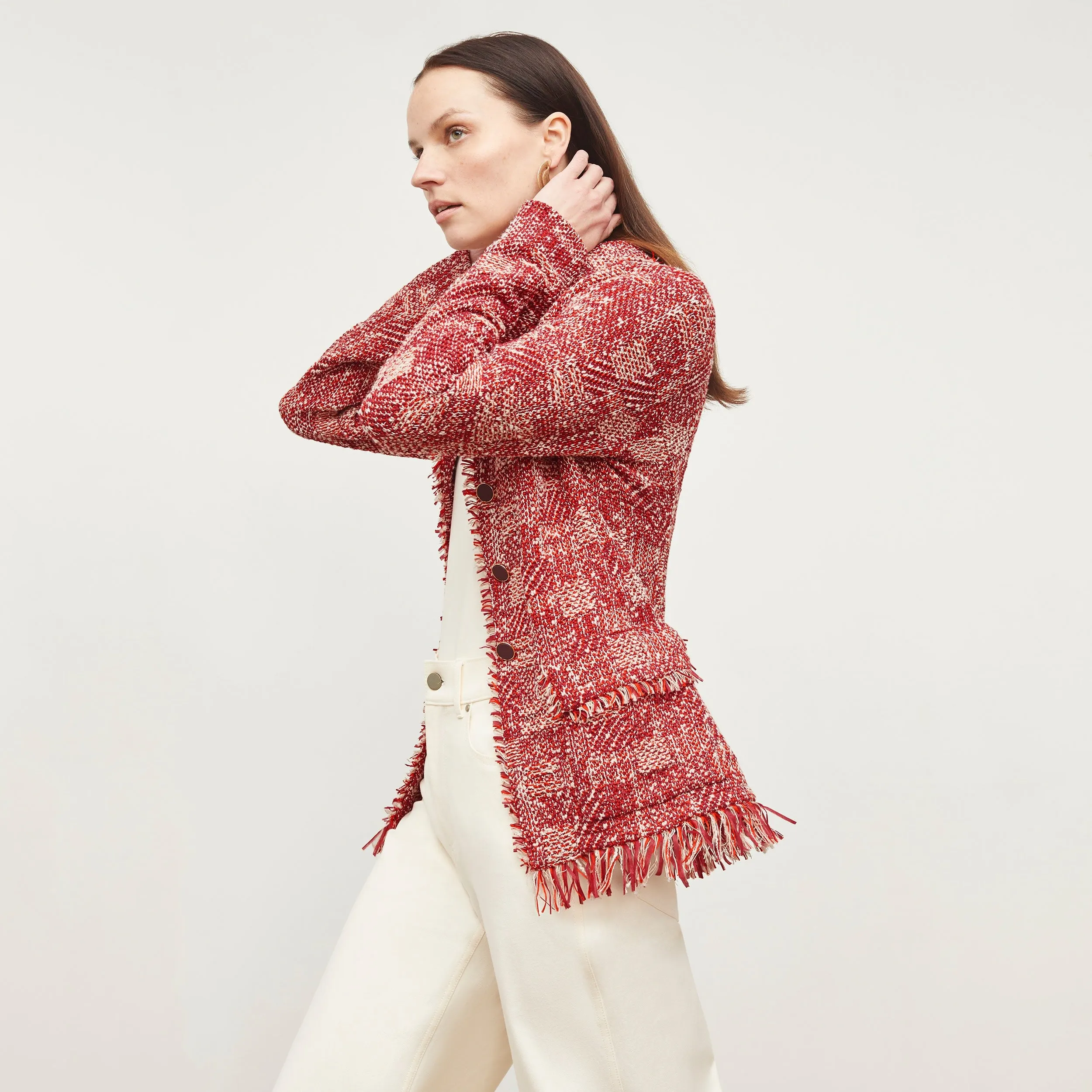 Porter Jacket - Interweave :: Red Multi