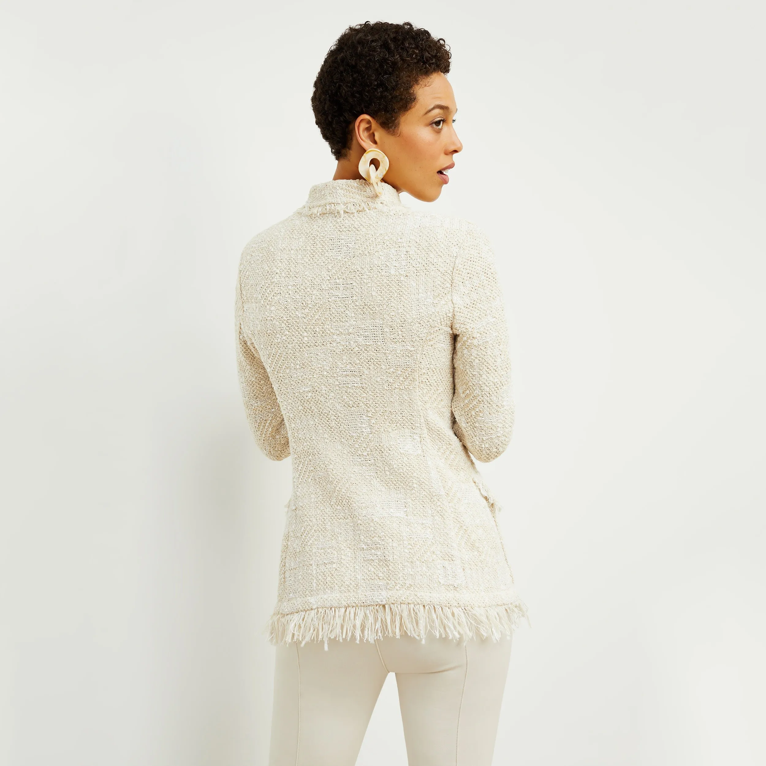 Porter Jacket - Interweave :: Taupe / Ivory
