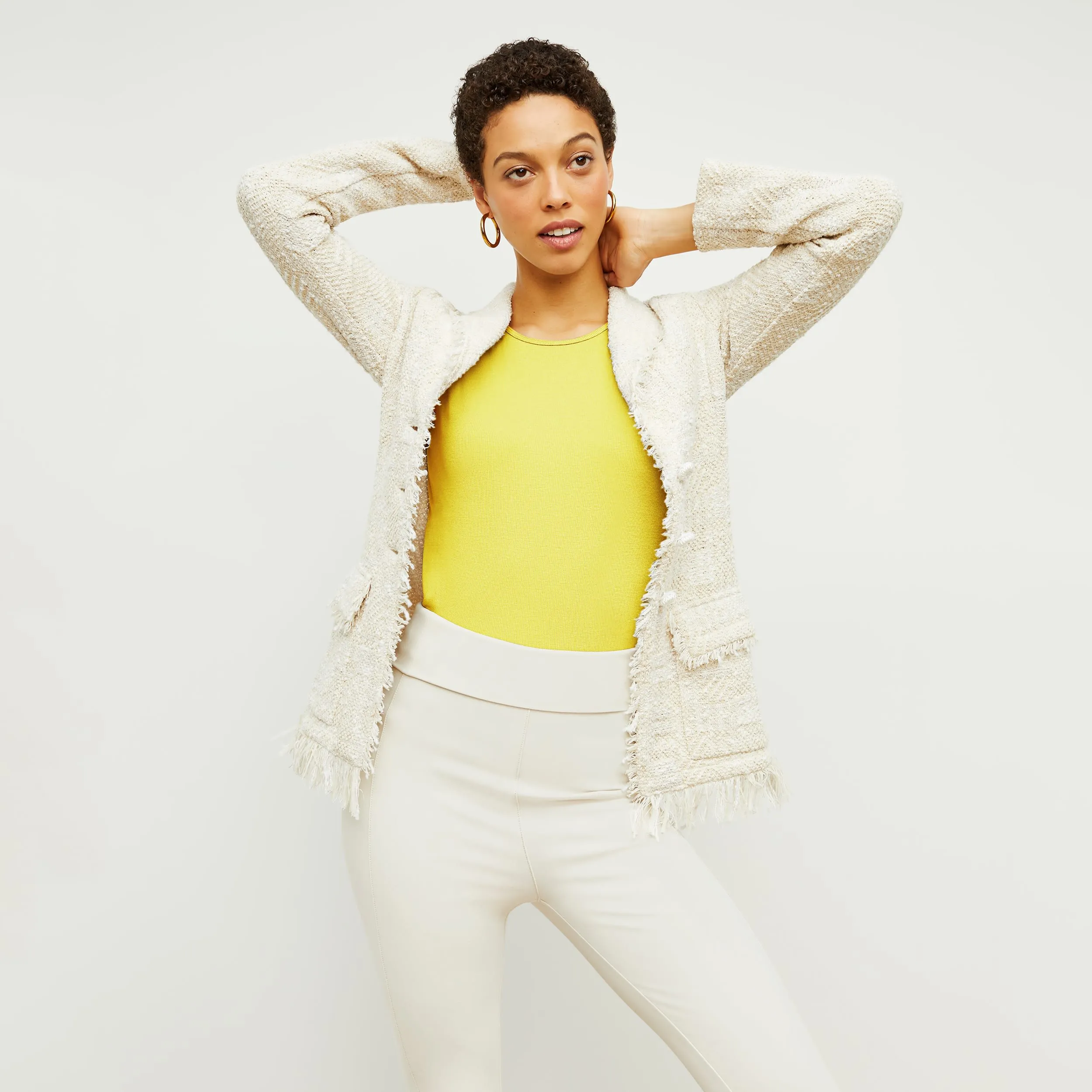 Porter Jacket - Interweave :: Taupe / Ivory
